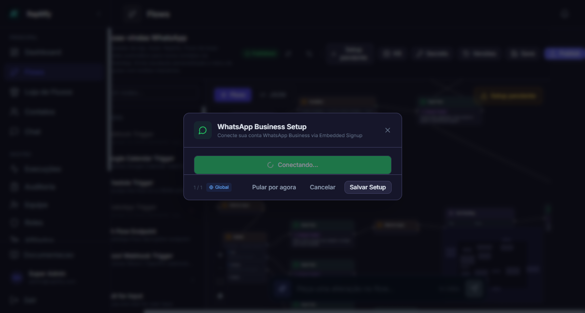 Passo 4 - Estado de conexao com a Meta